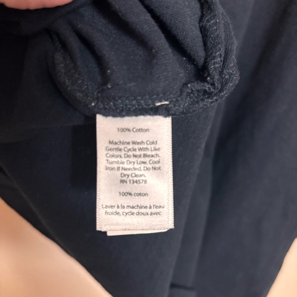 Vineyard Vines Women’s Shirt Top Bell Sleeve Ric Rac Knit Navy Blue Size Small - Picture 6 of 6